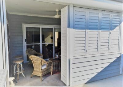 outdoor living aluminium shutters