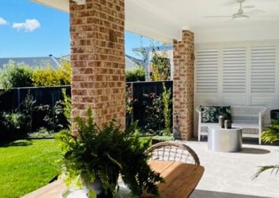 outdoor living aluminium shutters